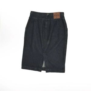 Pre loved Auth Fendi denim high waisted skirt